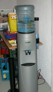 Hier konnte man Wasser tanken um Drinks zu probieren
