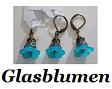 handgemachte Ohrringe mit Glasblumen