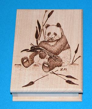 Zettelbox mit Panda