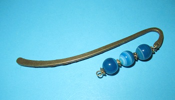 Streiffen Achat blau