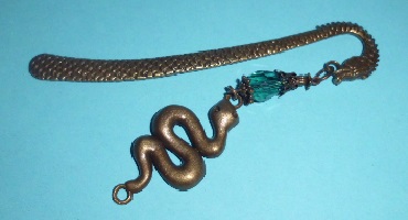 Kupfer Lesezeichen Schlange