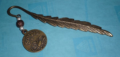 Kupfer Lesezeichen Skorpion