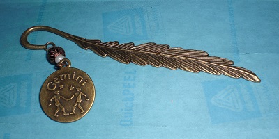 Kupfer Lesezeichen Zwillinge